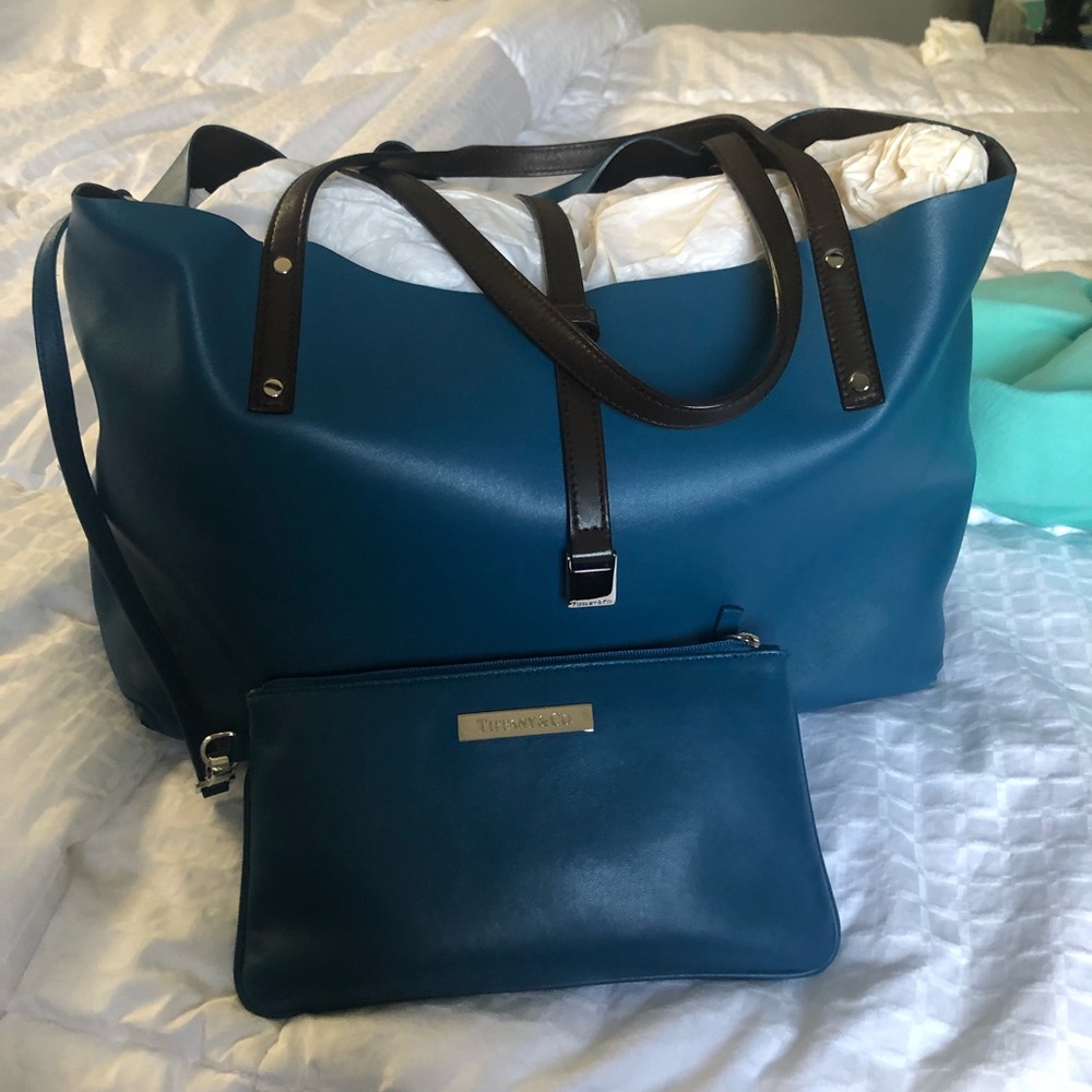 Tiffany and Co Blue/Brown reversible tote bag